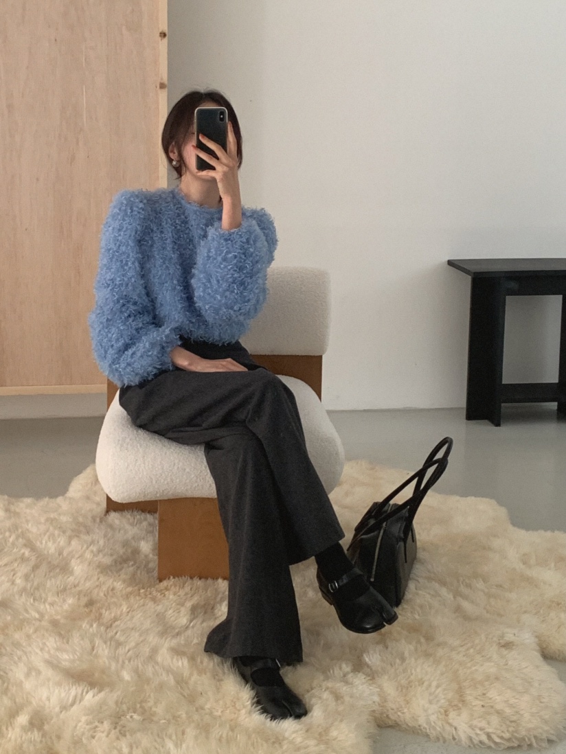 MOSMOS韓國代購㊣女裝新品職業推薦25秋冬人氣真品休閑毛衣MOSMOS毛衣