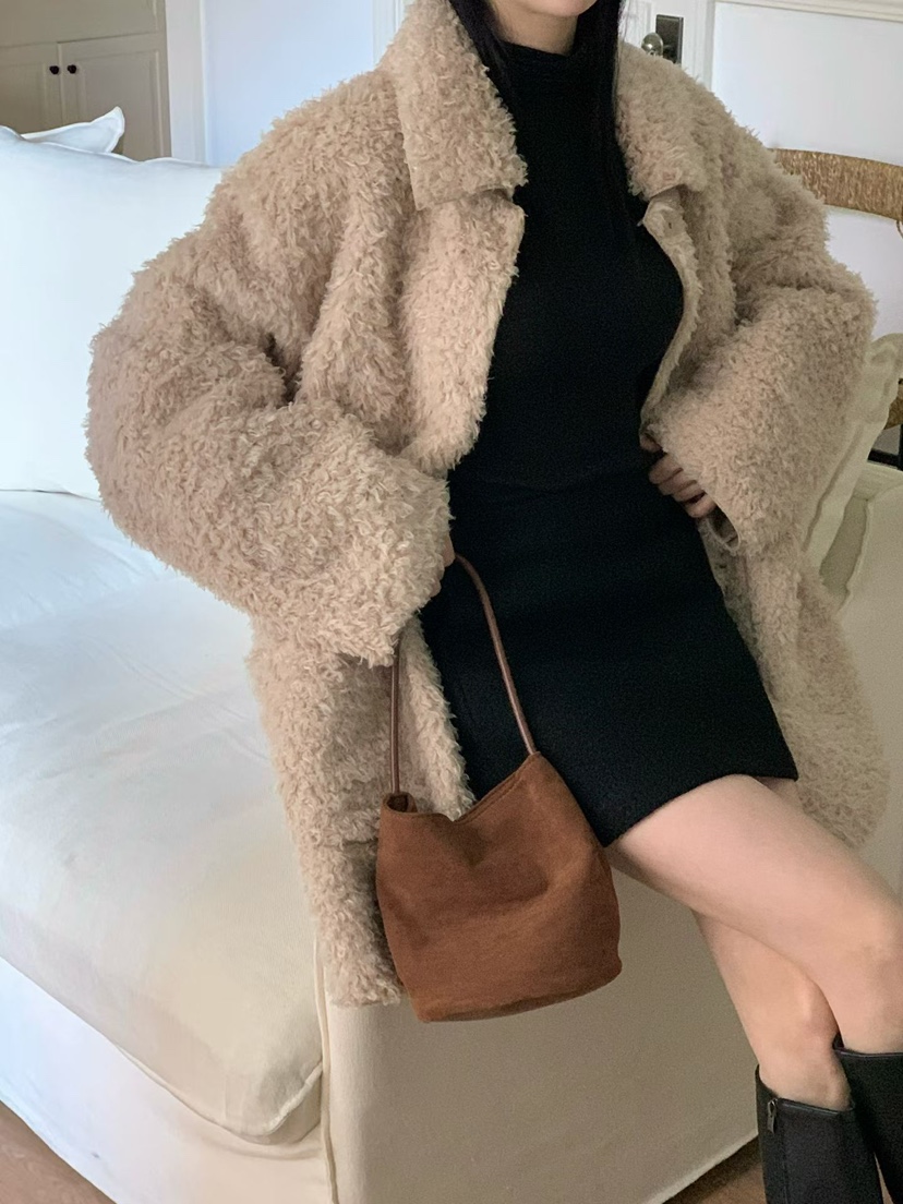 BINUS東大門㊣直郵女士新品熱賣職業時尚推薦休閑25秋冬短款大衣BINUS短款大衣