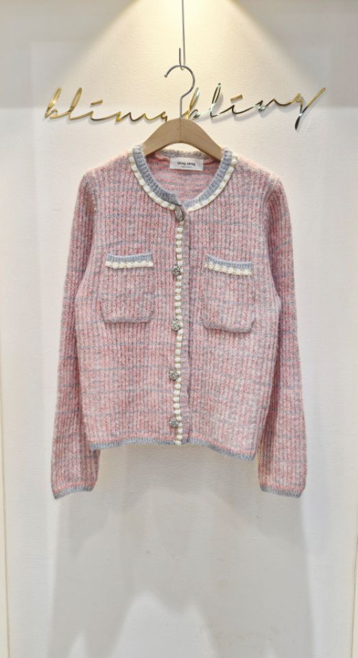 BLING BLING-S東大門㊣代購女裝新品休閑人氣熱賣針織衫開衫BLING BLING-S針織衫圖色1