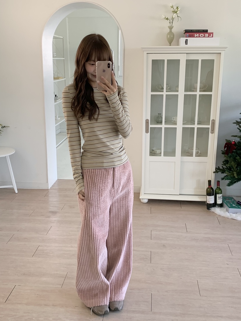 BEFORE SUNRISE東大門㊣直郵女裝新品時尚熱賣推薦休閑褲羊毛BEFORE SUNRISE休閑褲