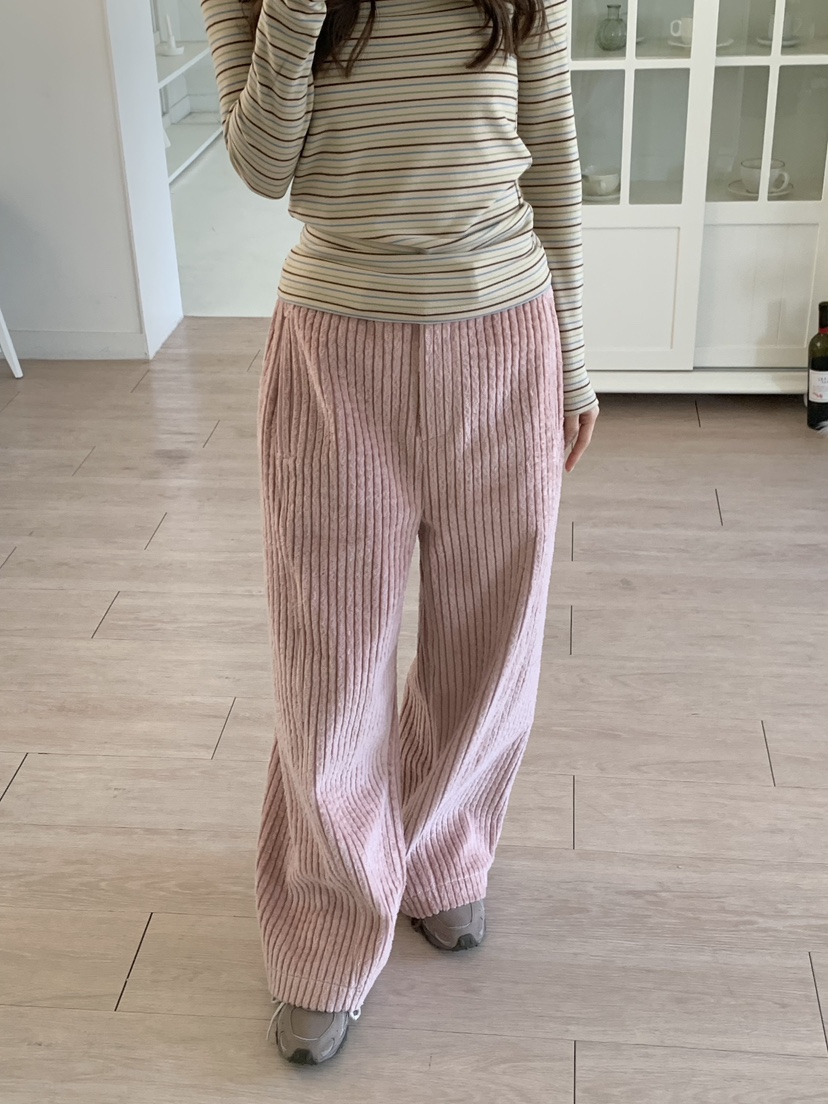 BEFORE SUNRISE東大門㊣直郵女裝新品時尚熱賣推薦休閑褲羊毛BEFORE SUNRISE休閑褲