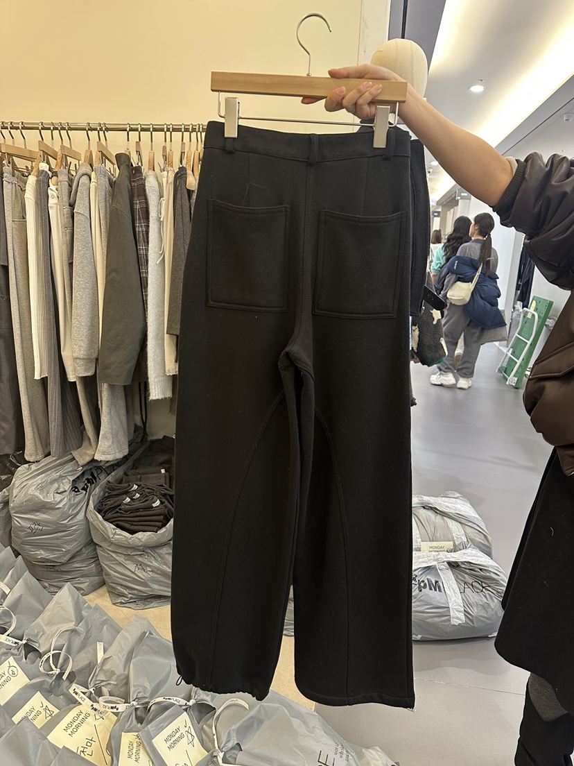 MONDAYMORING東大門㊣實拍女裝新款職業時尚休閑褲不含腰帶MONDAYMORING休閑褲