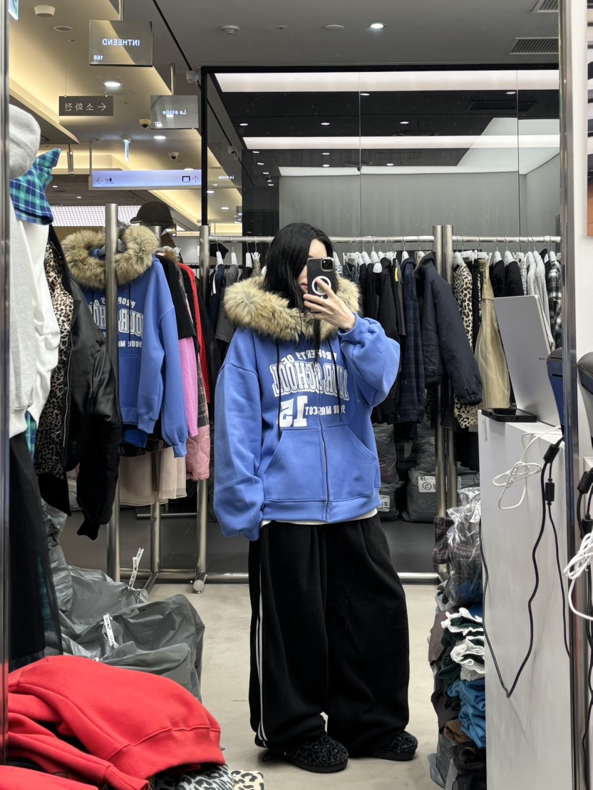 INTHEEND東大門㊣實拍女士新品真品推薦夾克連帽拉鏈衫浣熊INTHEEND夾克