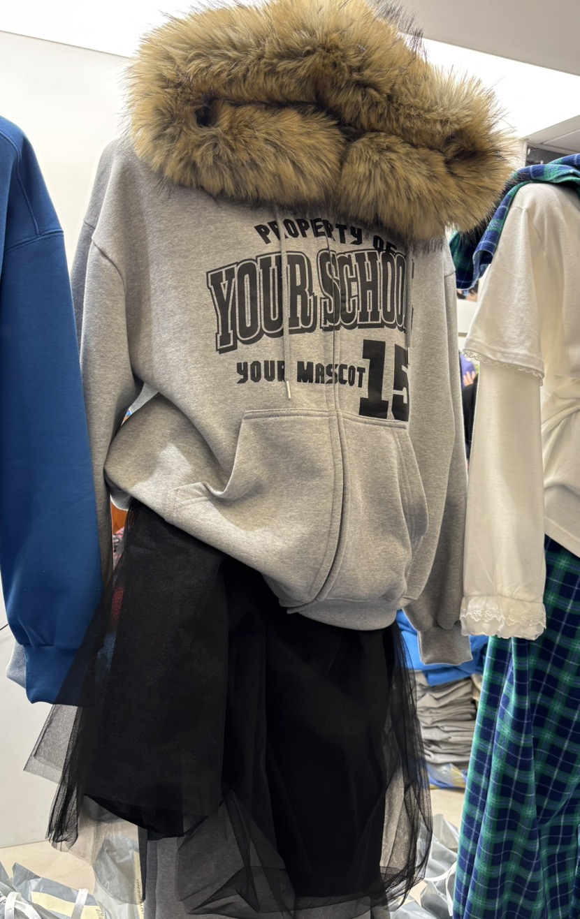 INTHEEND東大門㊣實拍女士新品真品推薦夾克連帽拉鏈衫浣熊INTHEEND夾克