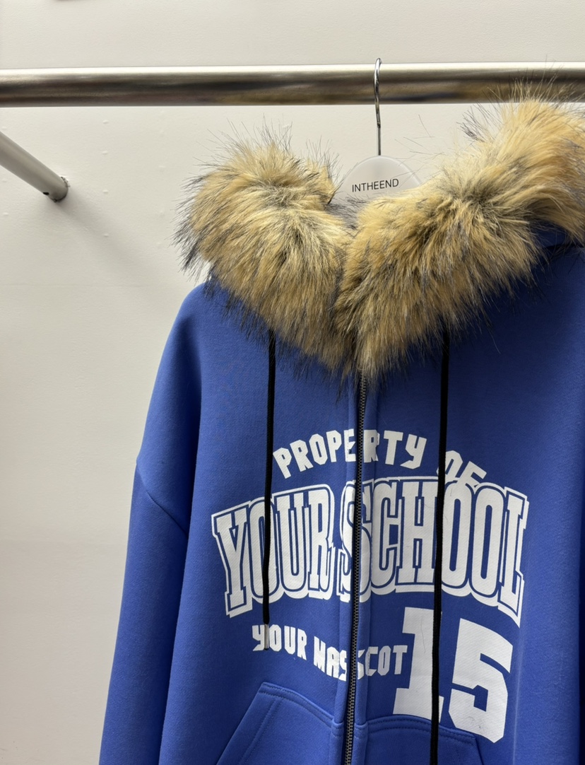 INTHEEND東大門㊣實拍女士新品真品推薦夾克連帽拉鏈衫浣熊INTHEEND夾克