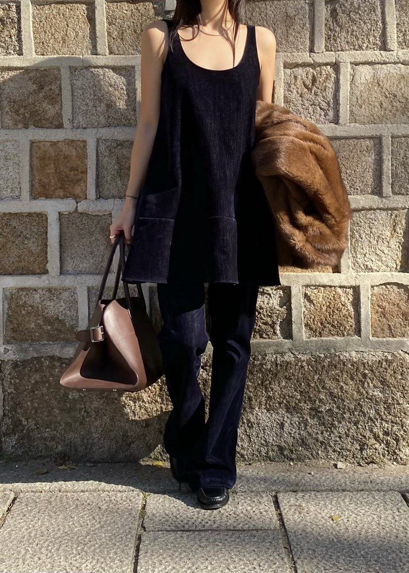 OUPPT韓國直郵㊣女士新品人氣熱賣時尚25秋冬連衣裙不含內搭OUPPT連衣裙圖色2