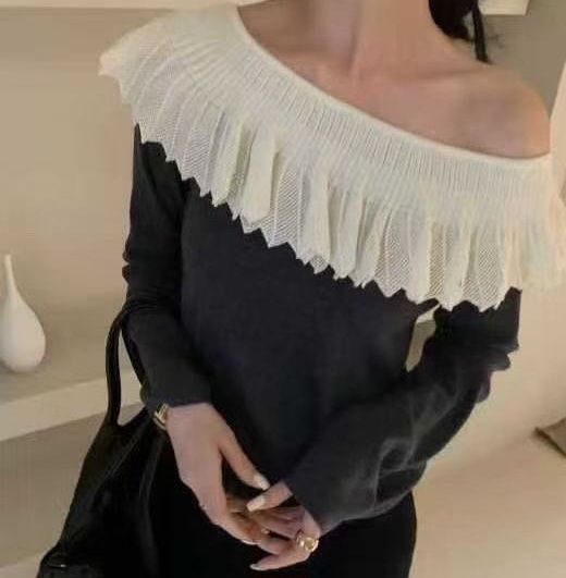 FEMME韓國直郵㊣女裝新品職業真品時尚人氣25秋冬休閑針織衫FEMME針織衫