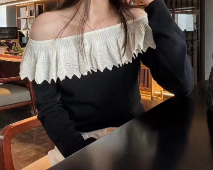 FEMME韓國直郵㊣女裝新品職業真品時尚人氣25秋冬休閑針織衫FEMME針織衫