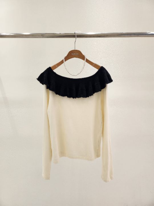 FEMME韓國直郵㊣女裝新品職業真品時尚人氣25秋冬休閑針織衫FEMME針織衫圖色1