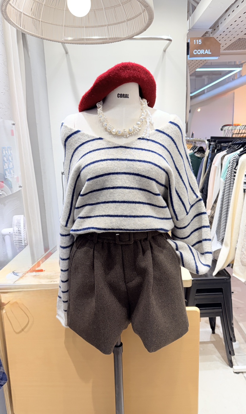 CORAL韓國代購㊣女裝新品真品熱賣推薦時尚人氣短褲含腰帶系帶CORAL短褲