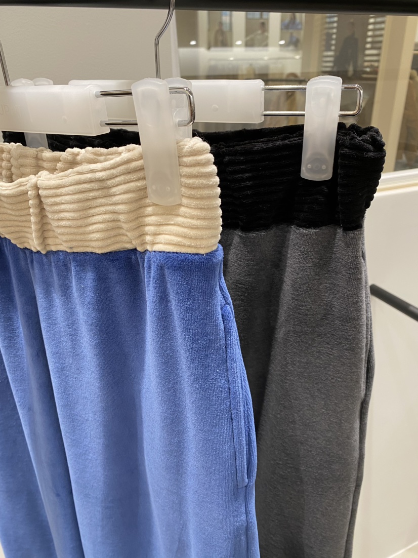 OUPPT韓國代購㊣女裝新品真品人氣職業25秋冬推薦休閑褲絲絨OUPPT休閑褲