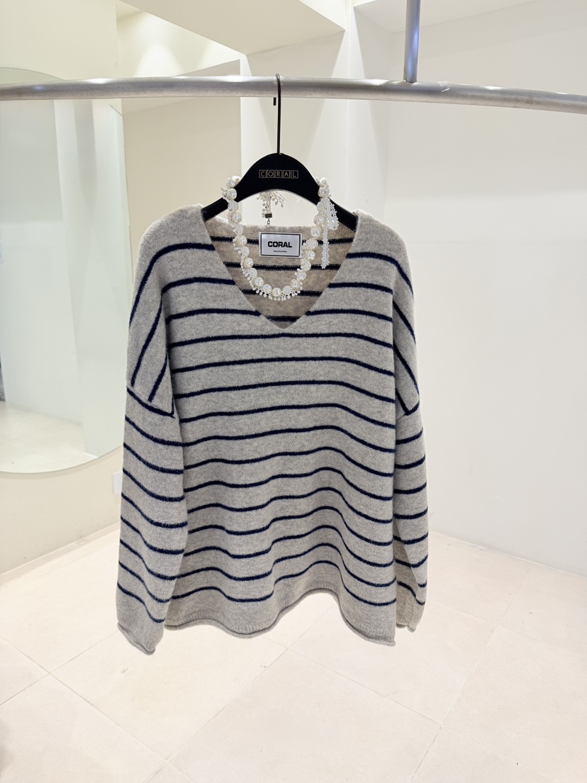 CORAL東大門㊣代購女士新品人氣熱賣25秋冬休閑推薦時尚針織衫CORAL針織衫圖色1