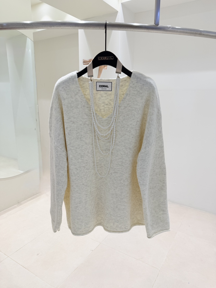 CORAL東大門㊣代購女士新品人氣熱賣25秋冬休閑推薦時尚針織衫CORAL針織衫圖色2