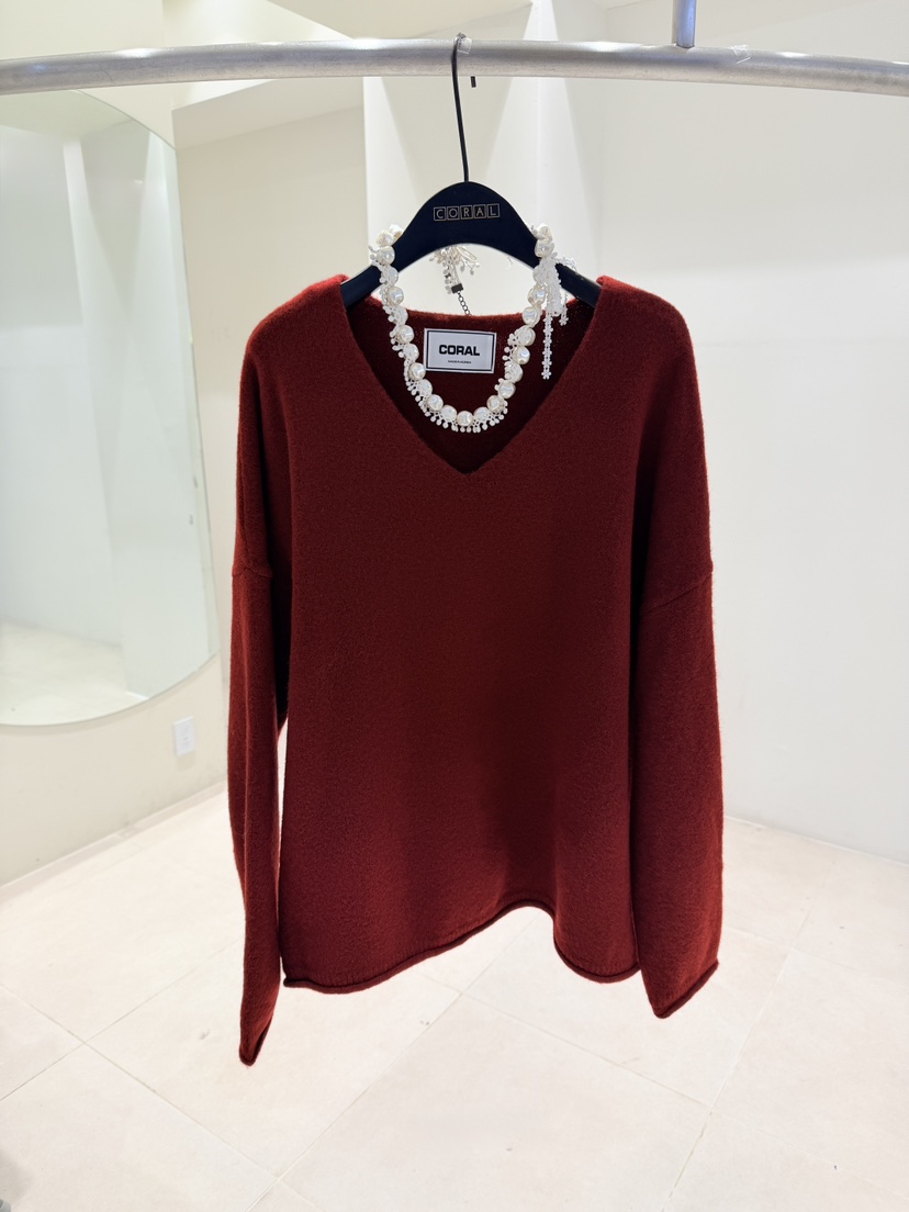 CORAL東大門㊣代購女士新品人氣熱賣25秋冬休閑推薦時尚針織衫CORAL針織衫圖色3