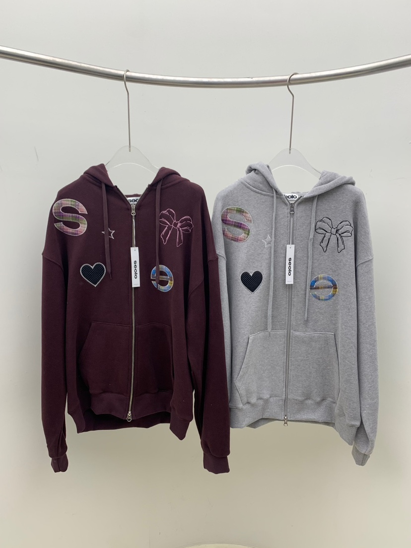 SEOLO東大門㊣直郵女士新品25秋冬熱賣職業人氣夾克連帽拉鏈衫Seolo seoul夾克