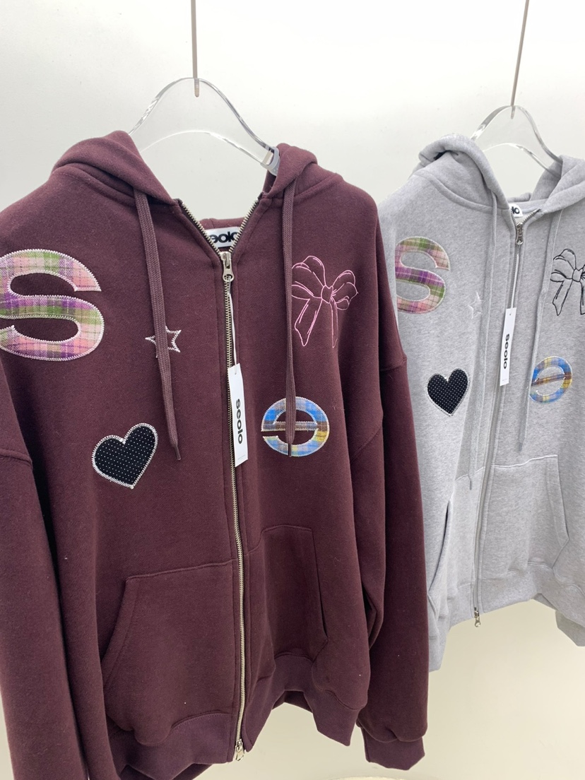 SEOLO東大門㊣直郵女士新品25秋冬熱賣職業人氣夾克連帽拉鏈衫Seolo seoul夾克