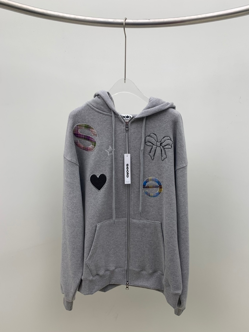 SEOLO東大門㊣直郵女士新品25秋冬熱賣職業人氣夾克連帽拉鏈衫Seolo seoul夾克