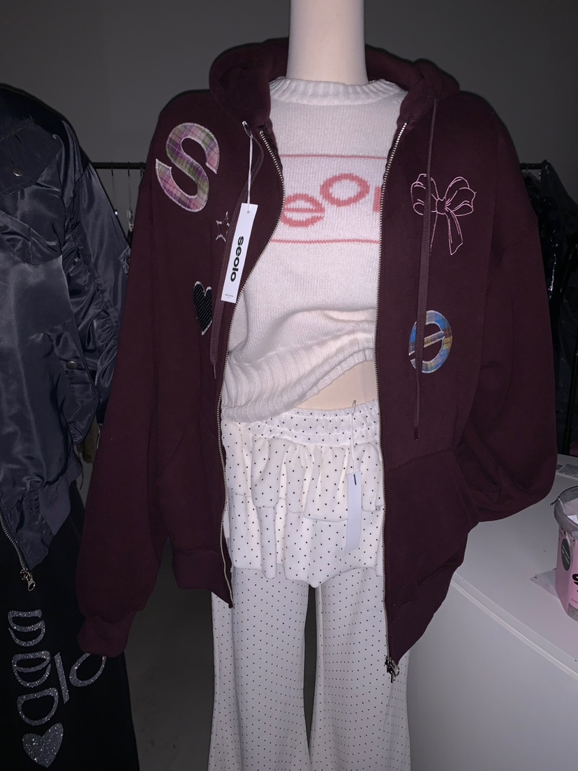 SEOLO東大門㊣直郵女士新品25秋冬熱賣職業人氣夾克連帽拉鏈衫Seolo seoul夾克