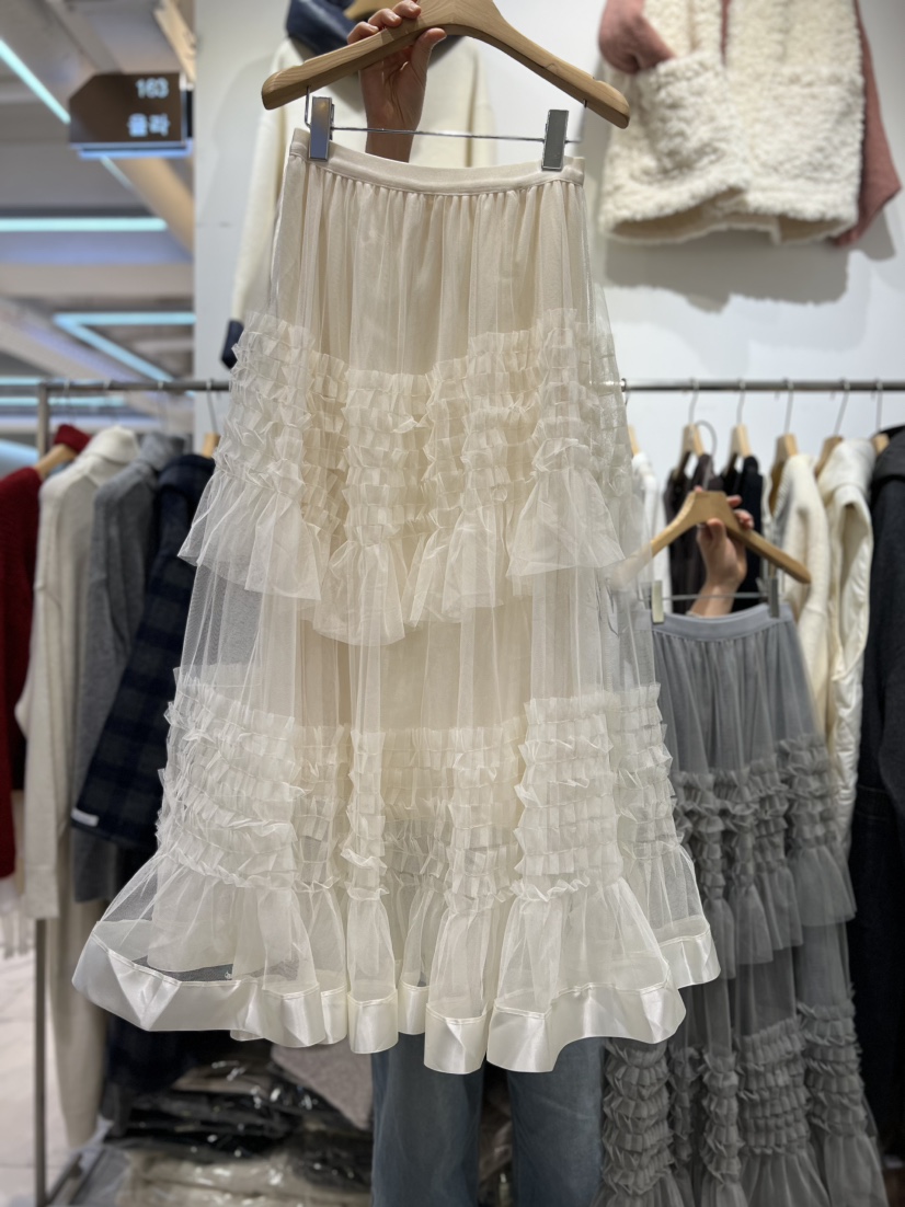 OLA韓國直郵㊣女士新款25秋冬人氣休閑時尚熱賣推薦職業長裙mellor/OLA長裙圖色1