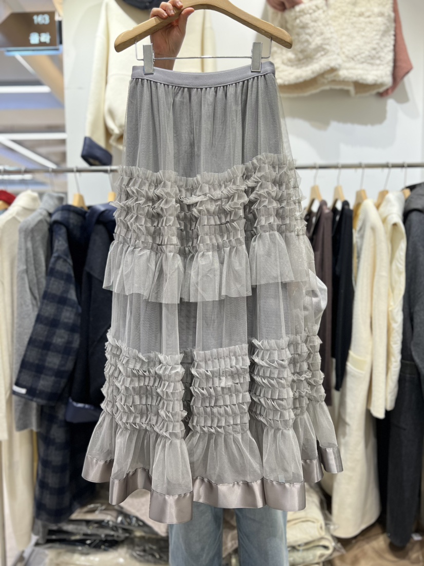 OLA韓國直郵㊣女士新款25秋冬人氣休閑時尚熱賣推薦職業長裙mellor/OLA長裙圖色2