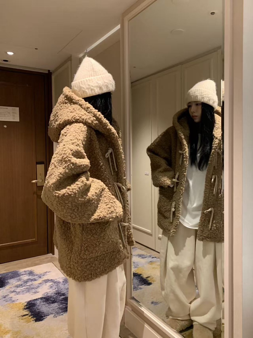 BADCALM韓國代購㊣女士新款人氣25秋冬真品推薦時尚中長款大衣BADCALM中長款大衣