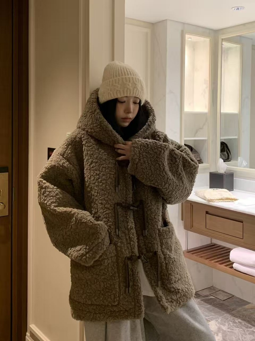 BADCALM韓國代購㊣女士新款人氣25秋冬真品推薦時尚中長款大衣BADCALM中長款大衣