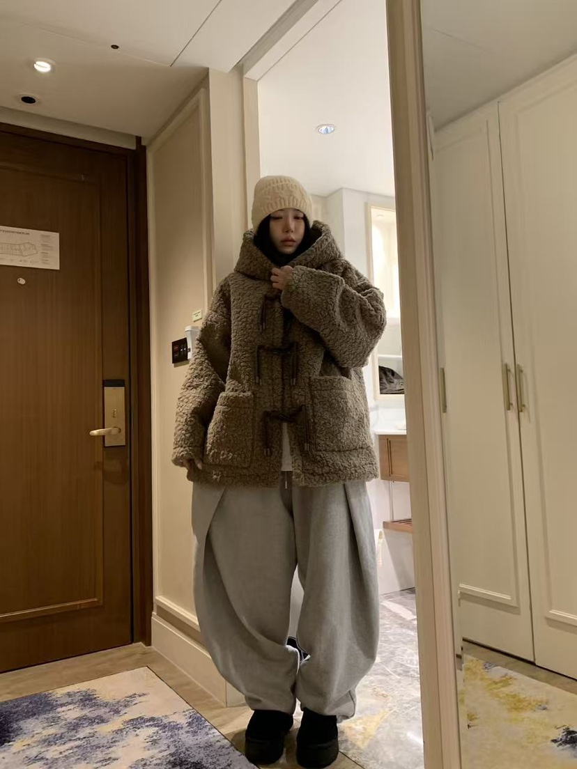 BADCALM韓國代購㊣女士新款人氣25秋冬真品推薦時尚中長款大衣BADCALM中長款大衣