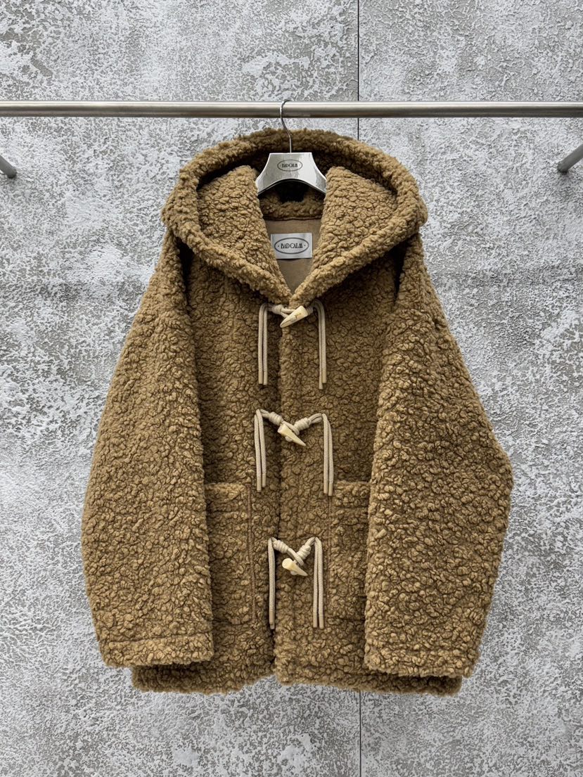 BADCALM韓國代購㊣女士新款人氣25秋冬真品推薦時尚中長款大衣BADCALM中長款大衣圖色2