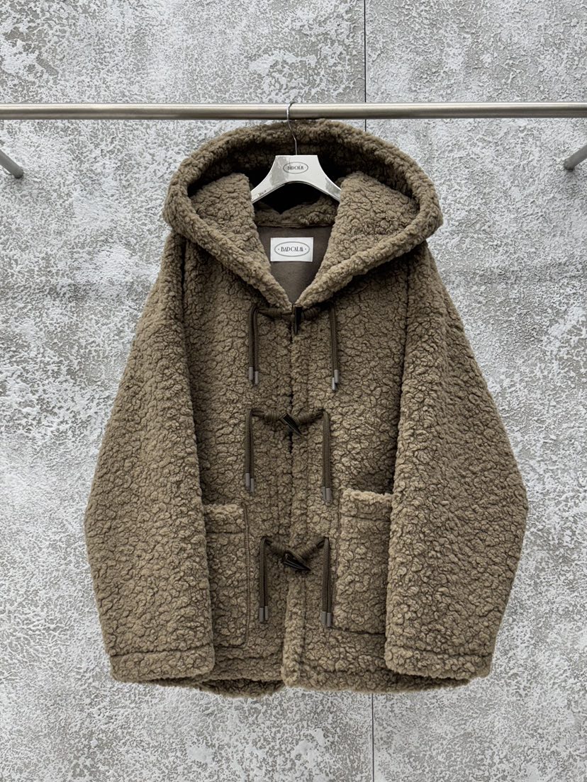 BADCALM韓國代購㊣女士新款人氣25秋冬真品推薦時尚中長款大衣BADCALM中長款大衣圖色3