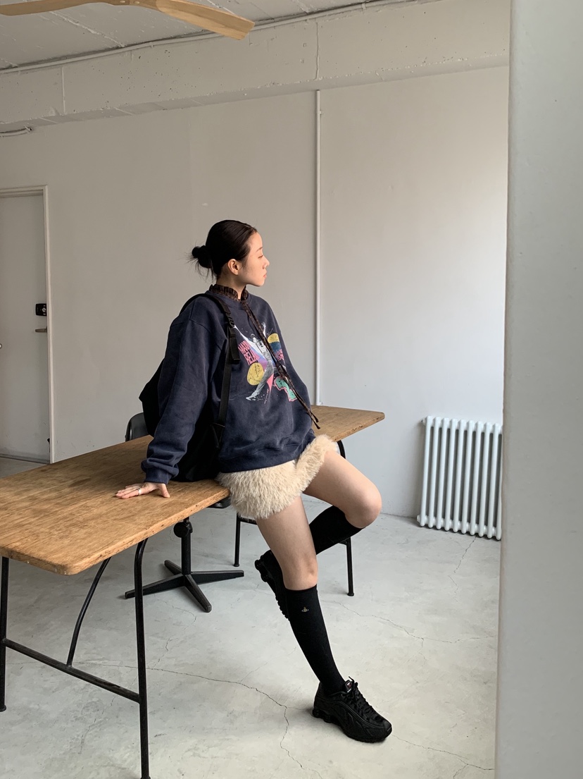 SUNDER MARKET東大門㊣直郵女士新款職業時尚真品25秋冬衛衣SUNDER MARKET衛衣