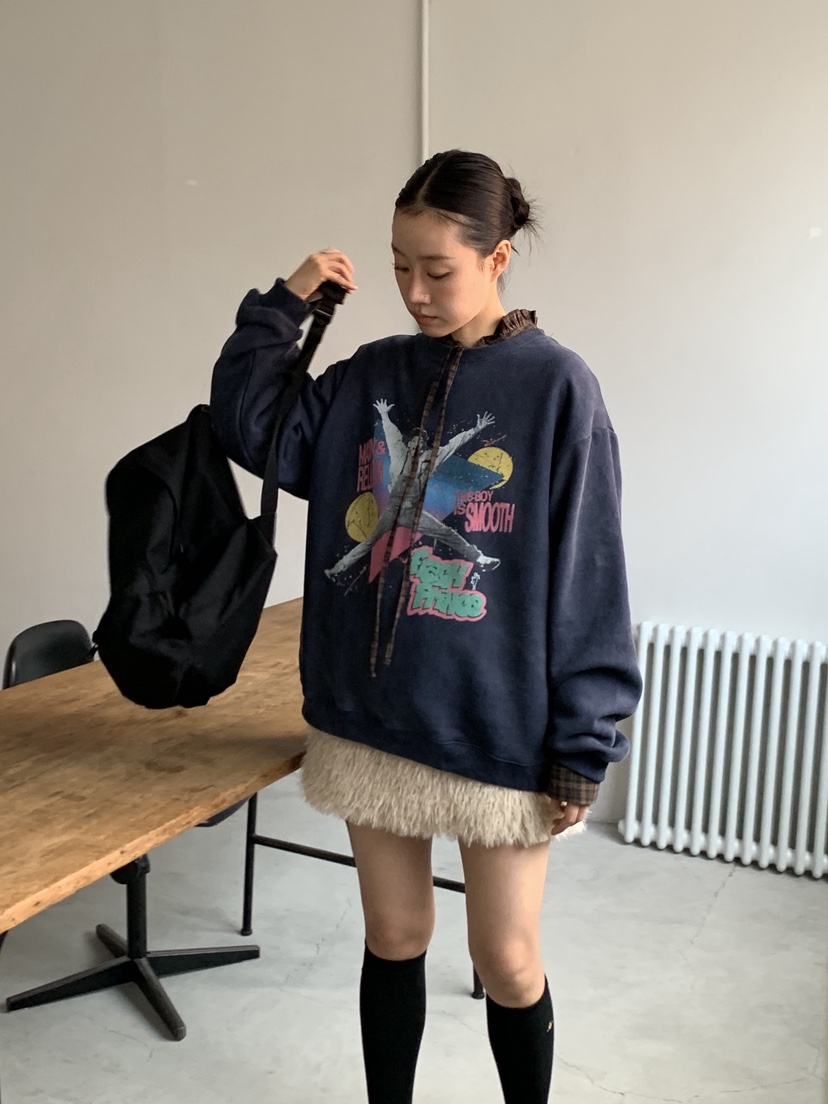 SUNDER MARKET東大門㊣直郵女士新款職業時尚真品25秋冬衛衣SUNDER MARKET衛衣