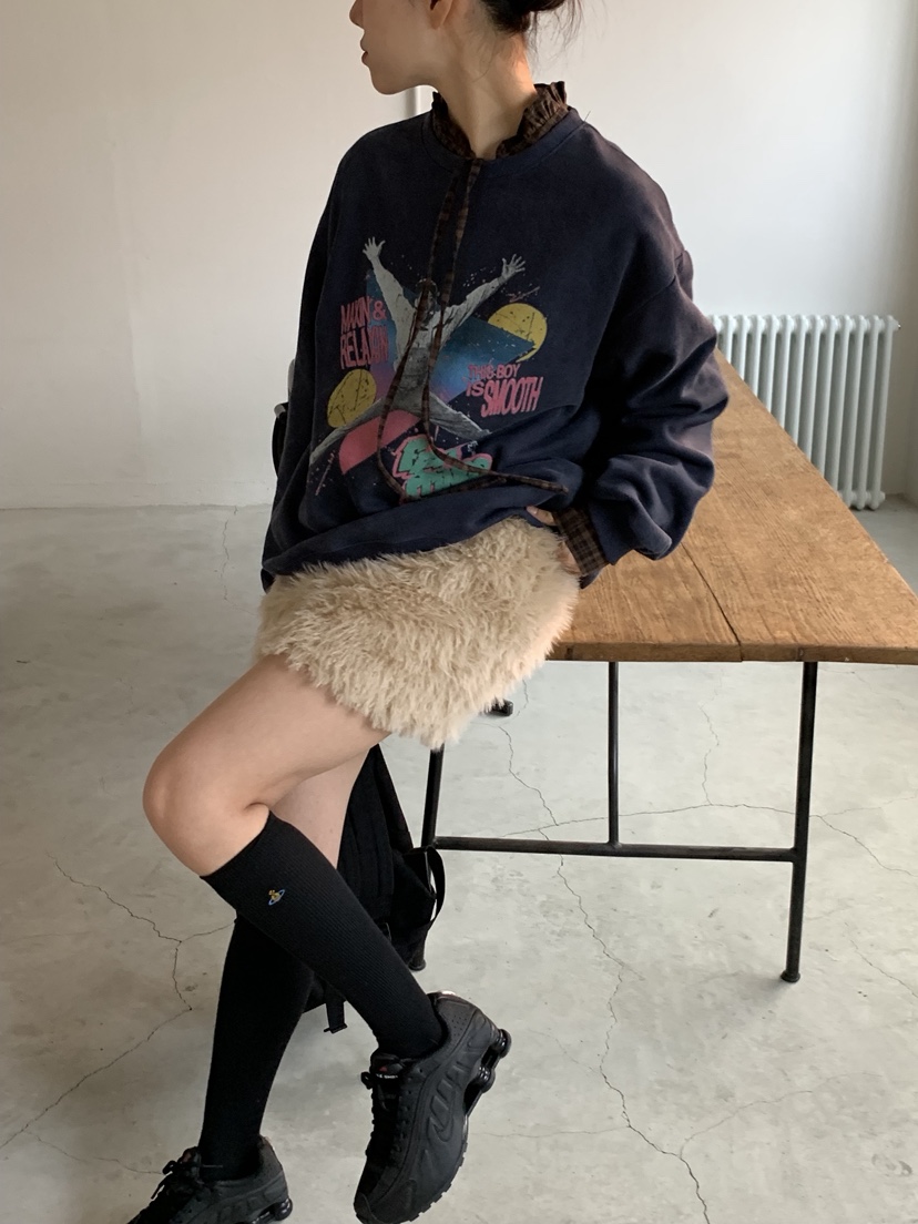 SUNDER MARKET東大門㊣直郵女士新款職業時尚真品25秋冬衛衣SUNDER MARKET衛衣