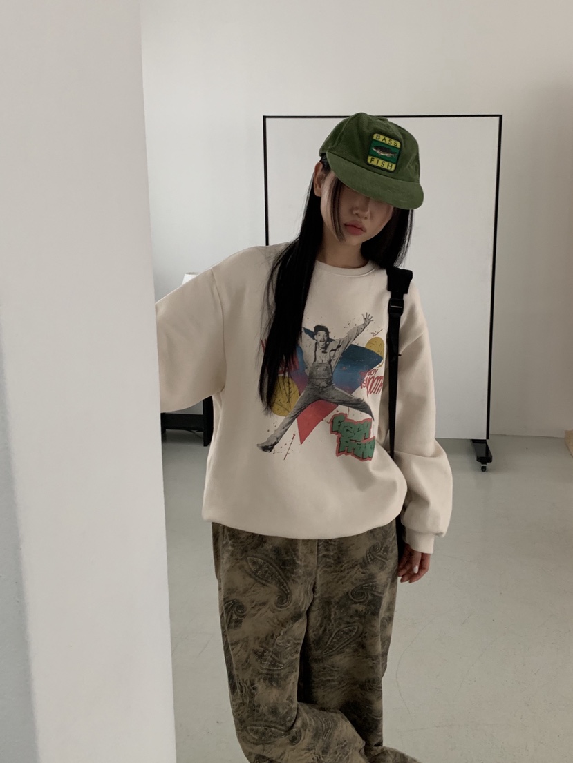 SUNDER MARKET東大門㊣直郵女士新款職業時尚真品25秋冬衛衣SUNDER MARKET衛衣