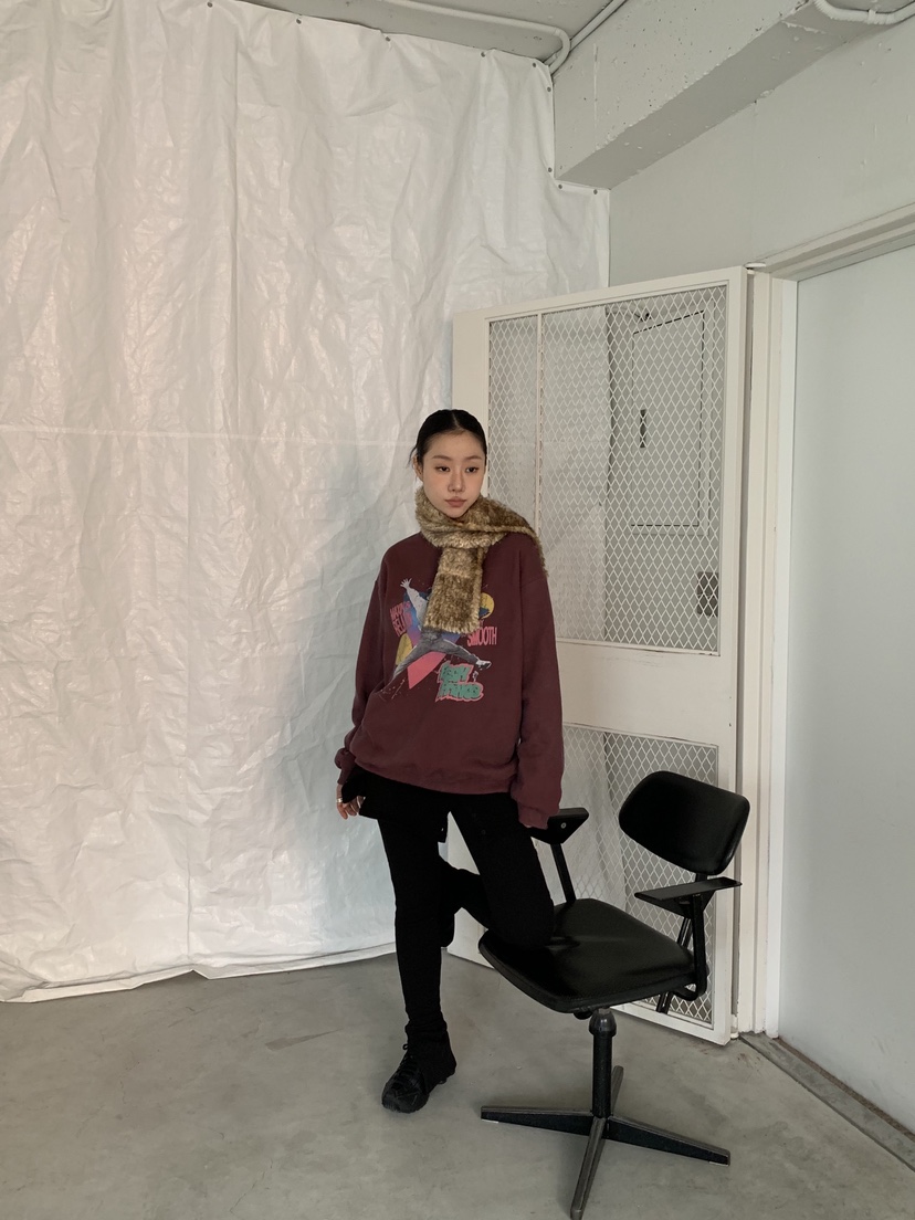 SUNDER MARKET東大門㊣直郵女士新款職業時尚真品25秋冬衛衣SUNDER MARKET衛衣