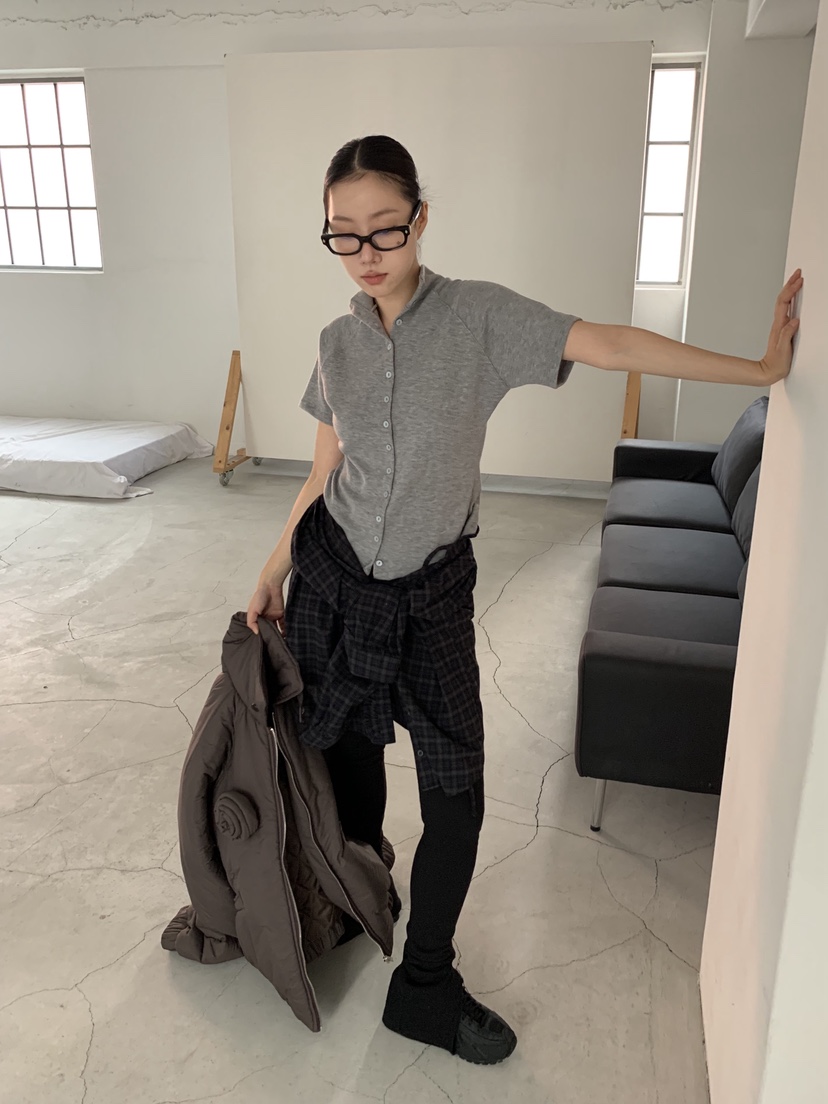 SUNDER MARKET東大門㊣代購女士新款熱賣推薦真品職業T恤紐扣SUNDER MARKETT恤