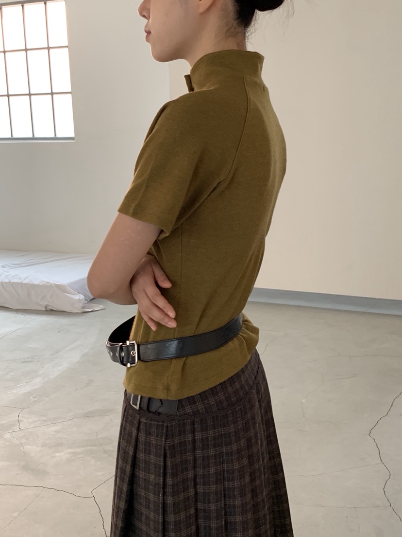 SUNDER MARKET東大門㊣代購女士新款熱賣推薦真品職業T恤紐扣SUNDER MARKETT恤