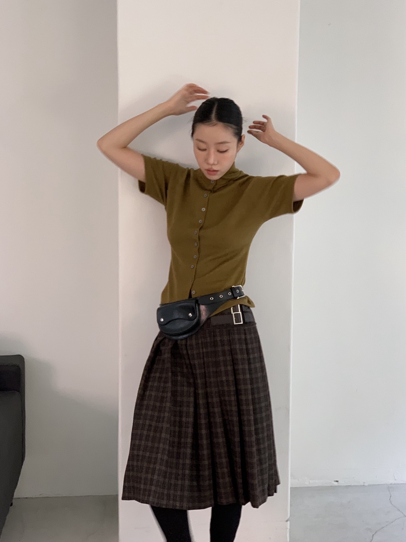 SUNDER MARKET東大門㊣代購女士新款熱賣推薦真品職業T恤紐扣SUNDER MARKETT恤