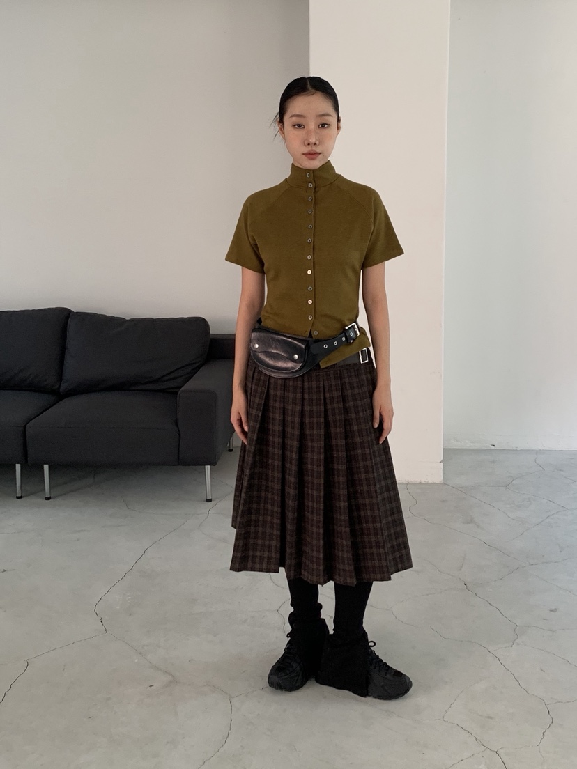 SUNDER MARKET東大門㊣代購女士新款熱賣推薦真品職業T恤紐扣SUNDER MARKETT恤圖色4