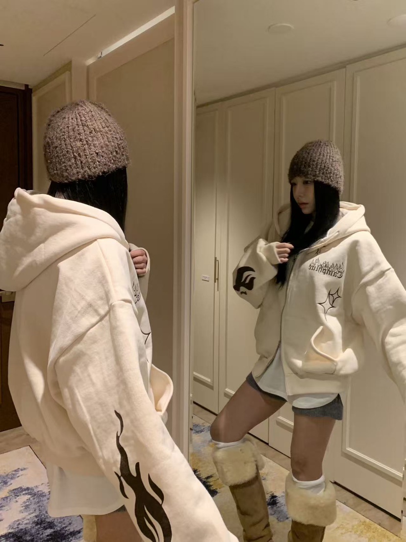 BADCALM韓國代購㊣女裝新品25秋冬熱賣休閑真品推薦夾克連帽衫BADCALM夾克