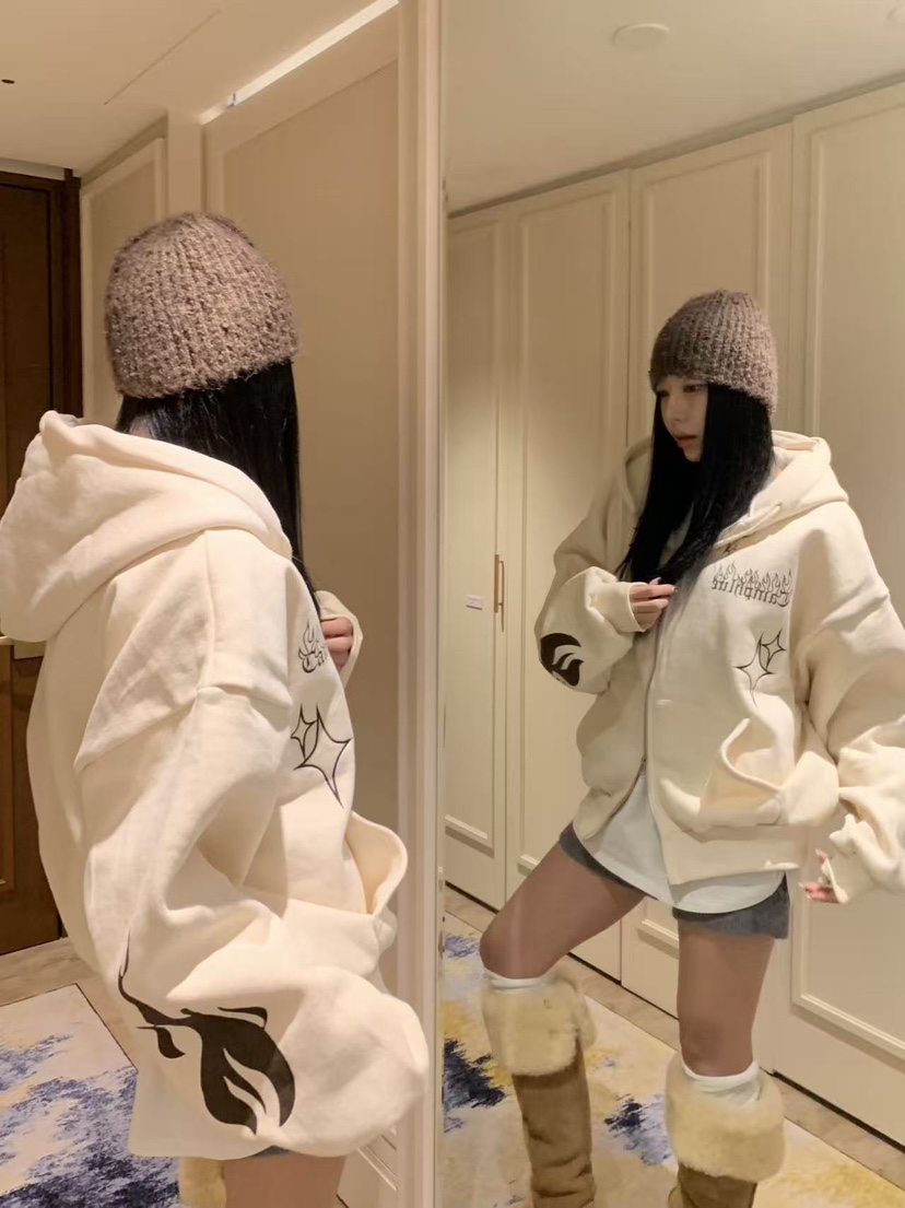 BADCALM韓國代購㊣女裝新品25秋冬熱賣休閑真品推薦夾克連帽衫BADCALM夾克