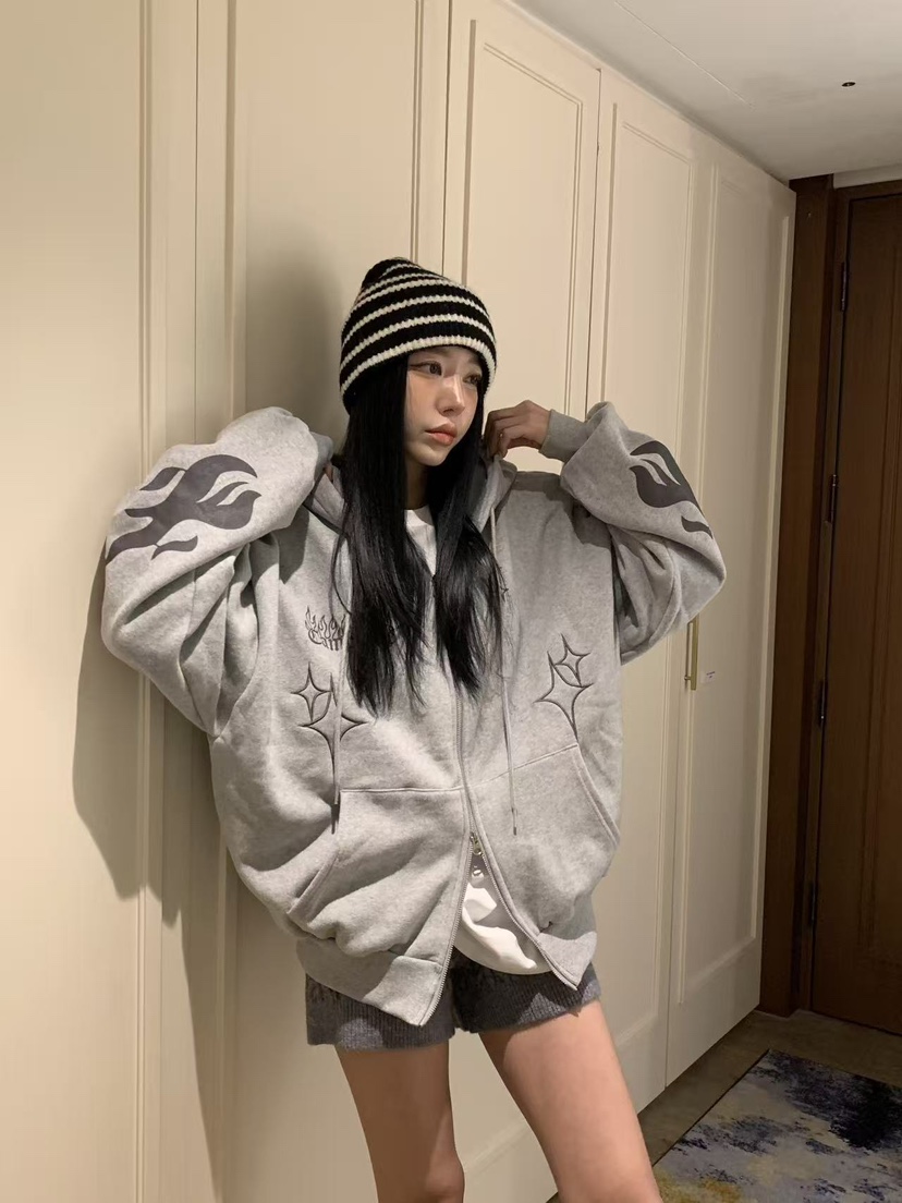 BADCALM韓國代購㊣女裝新品25秋冬熱賣休閑真品推薦夾克連帽衫BADCALM夾克