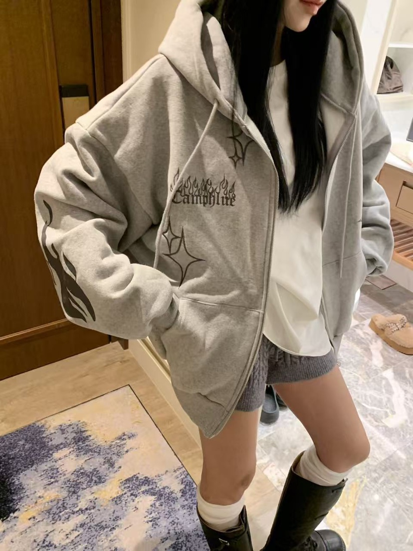 BADCALM韓國代購㊣女裝新品25秋冬熱賣休閑真品推薦夾克連帽衫BADCALM夾克