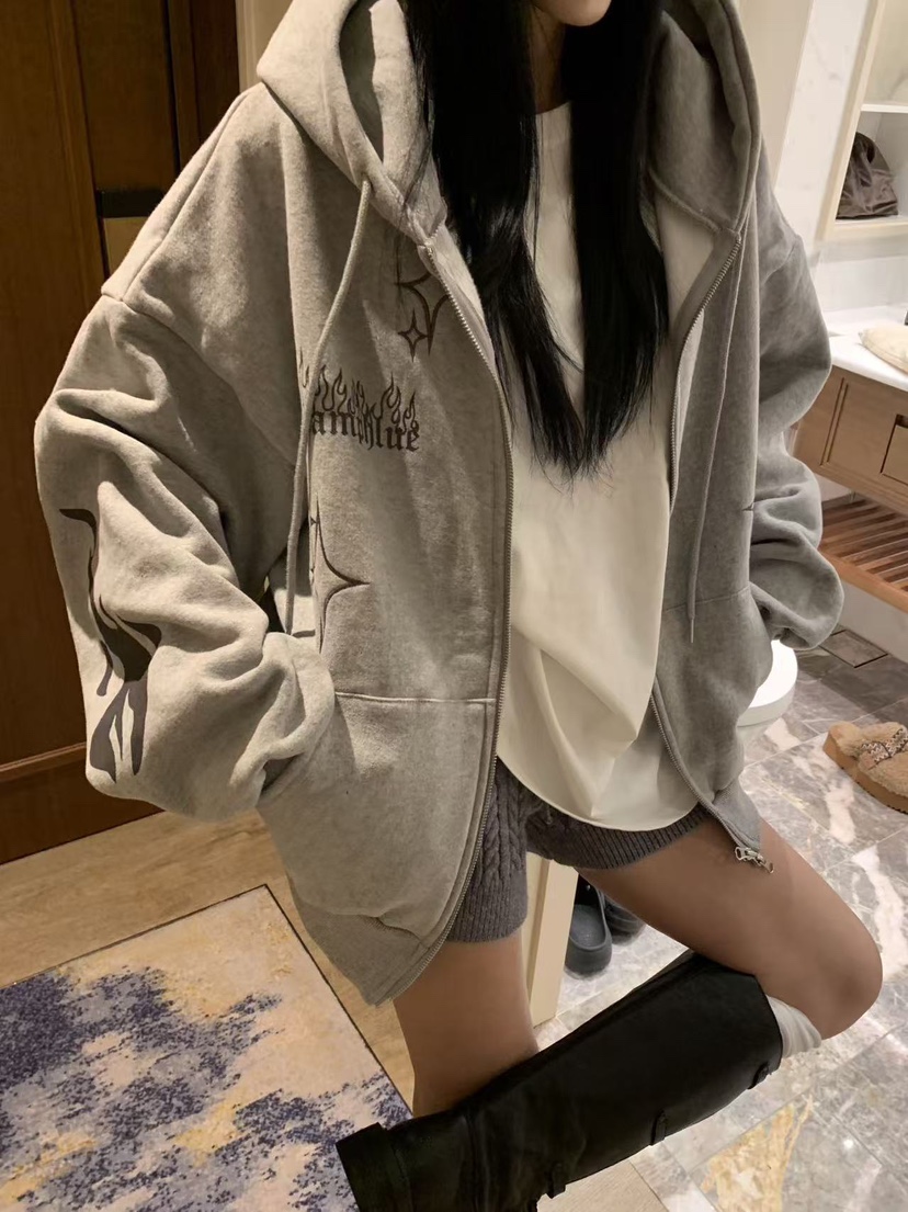 BADCALM韓國代購㊣女裝新品25秋冬熱賣休閑真品推薦夾克連帽衫BADCALM夾克