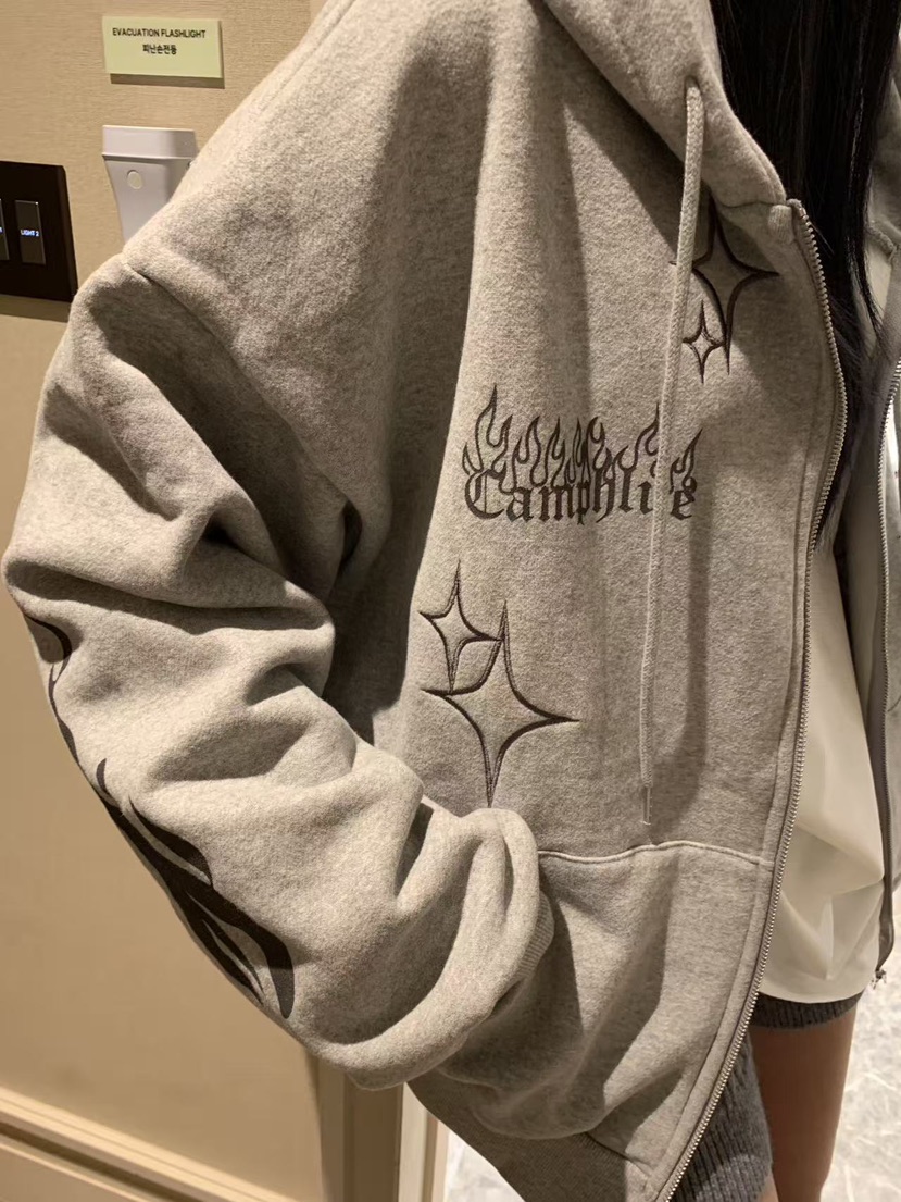 BADCALM韓國代購㊣女裝新品25秋冬熱賣休閑真品推薦夾克連帽衫BADCALM夾克