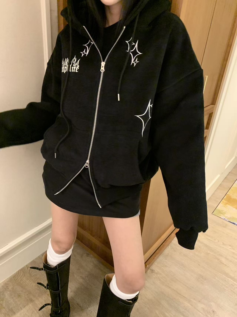 BADCALM韓國代購㊣女裝新品25秋冬熱賣休閑真品推薦夾克連帽衫BADCALM夾克