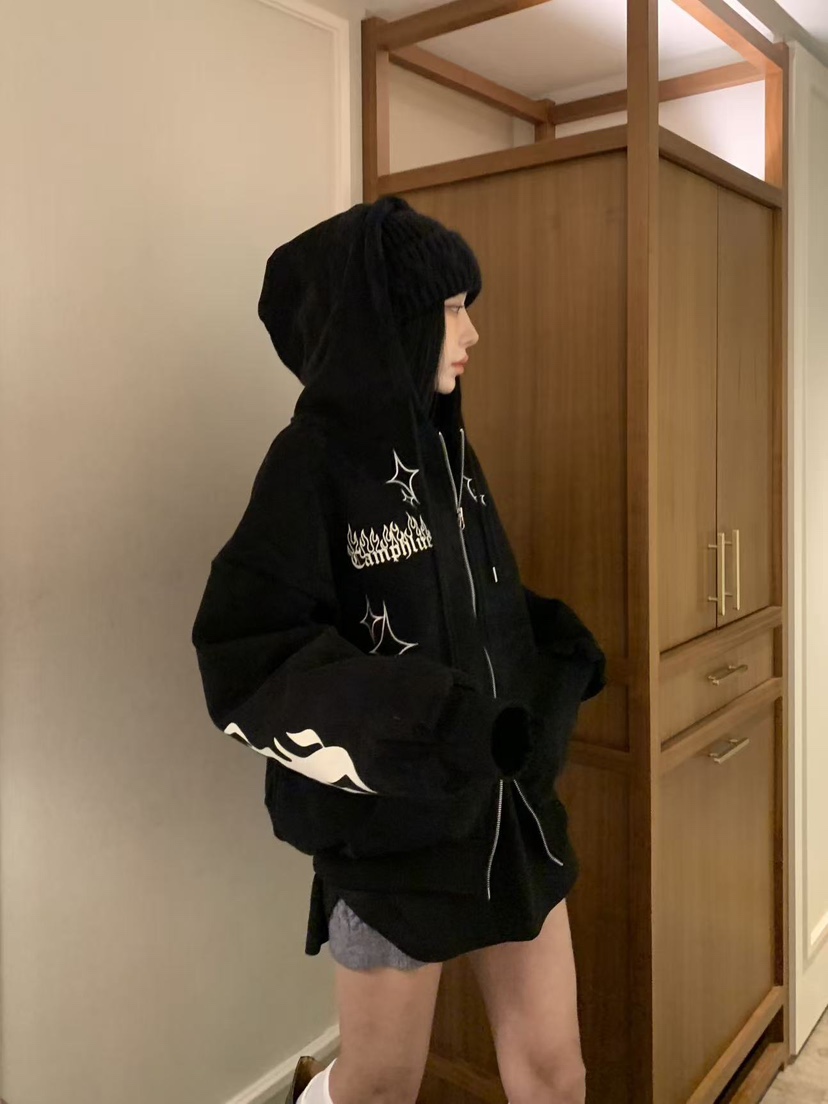 BADCALM韓國代購㊣女裝新品25秋冬熱賣休閑真品推薦夾克連帽衫BADCALM夾克