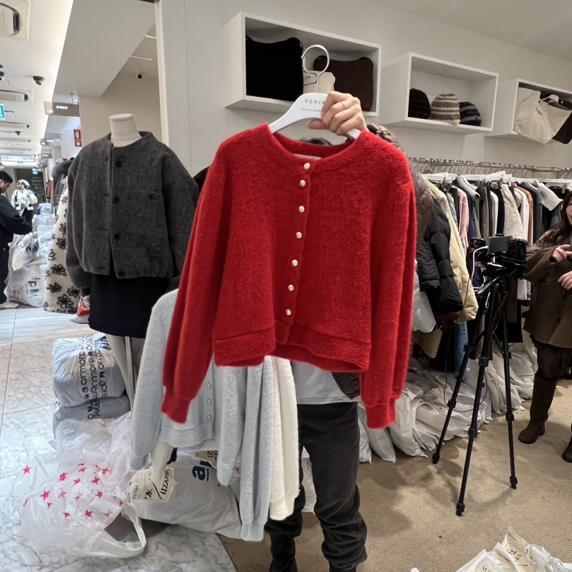 VENIR-a韓國直郵㊣女裝新品真品時尚25秋冬休閑人氣針織衫VENIR-a針織衫圖色1