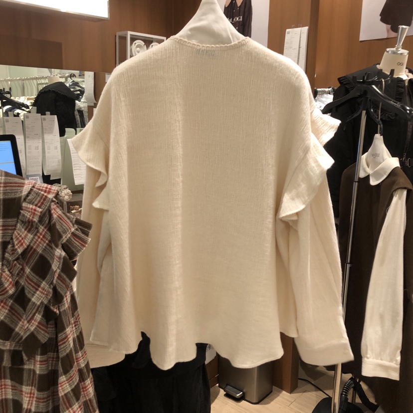 OGI東大門㊣直郵女士新款人氣真品職業熱賣休閑襯衫蕾絲衫羊毛FLat OGI襯衫/蕾絲衫