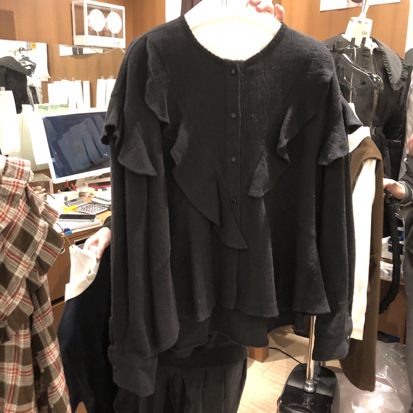 OGI東大門㊣直郵女士新款人氣真品職業熱賣休閑襯衫蕾絲衫羊毛FLat OGI襯衫/蕾絲衫圖色2