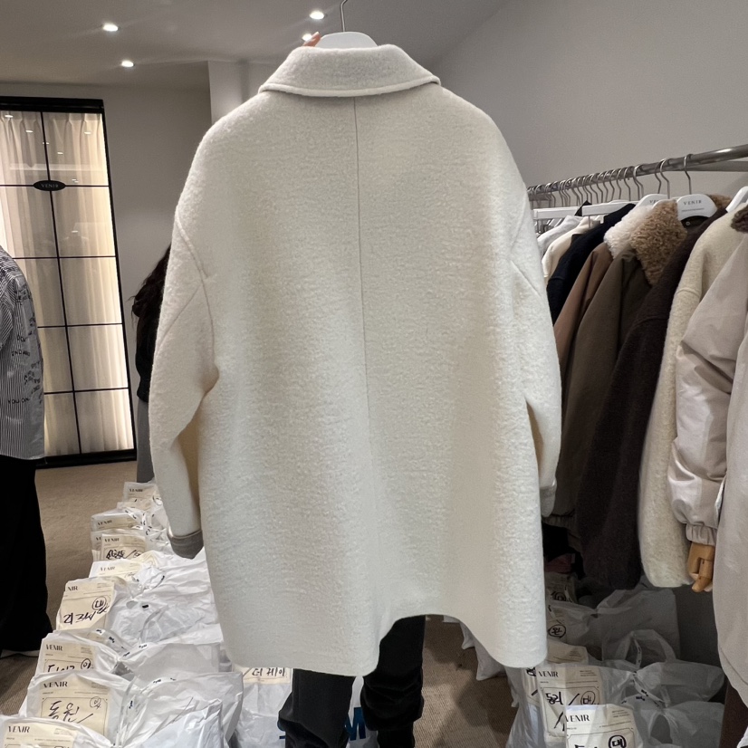 VENIR-a東大門㊣實拍女士新款25秋冬時尚推薦熱賣中長款大衣VENIR-a中長款大衣